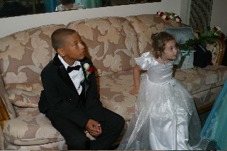 Ring boy and flower girl