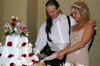 Cutting the cake